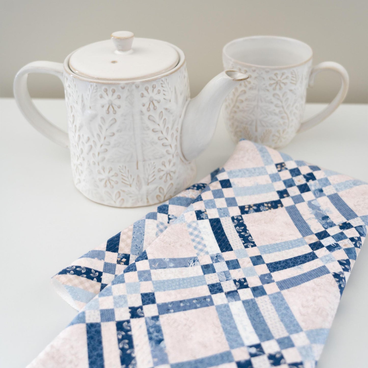 Kitchen Towel - Blue Lattice