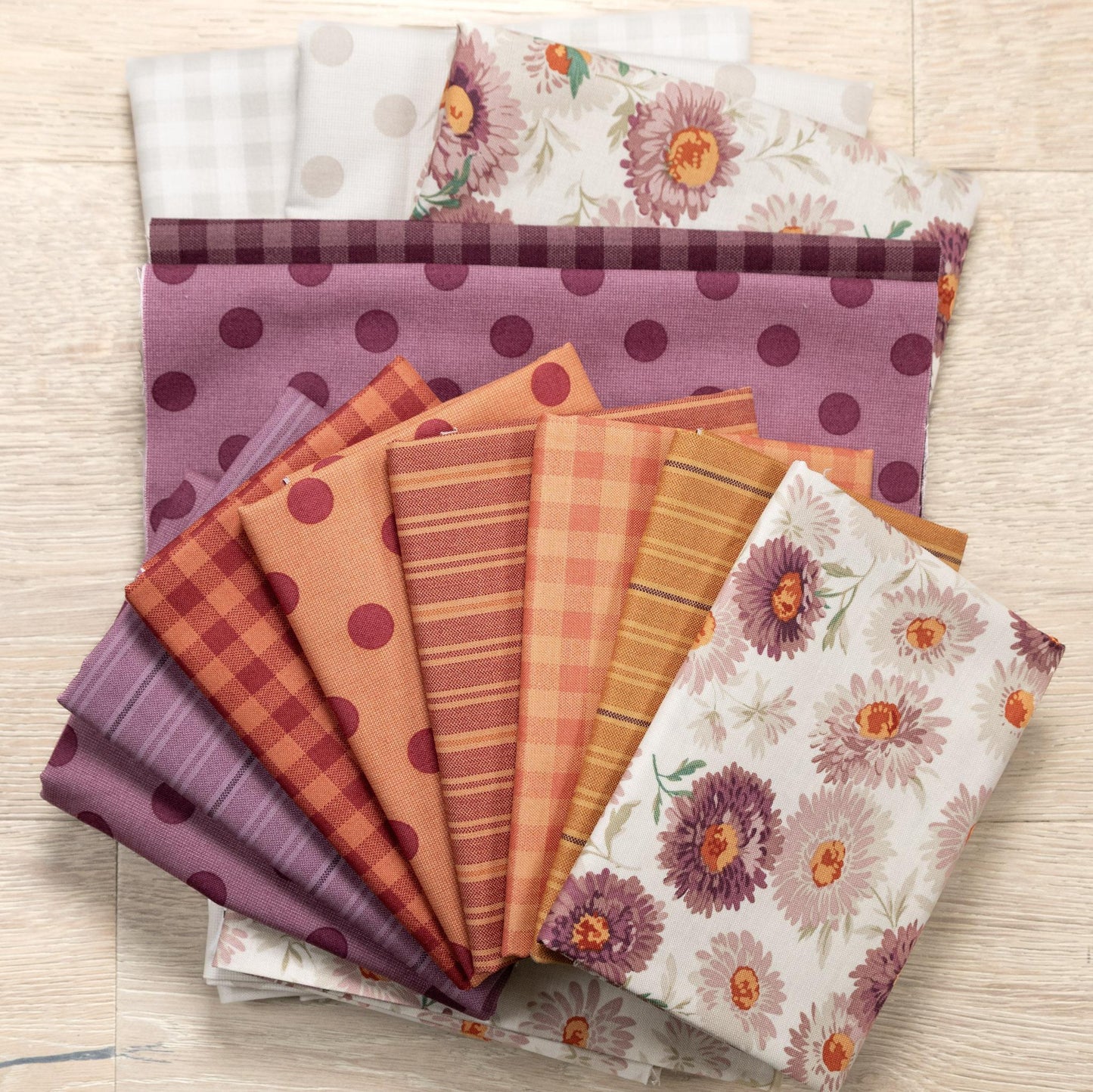 Virginia Star - Jelly Roll Quiltessential Warm Fabric Kit