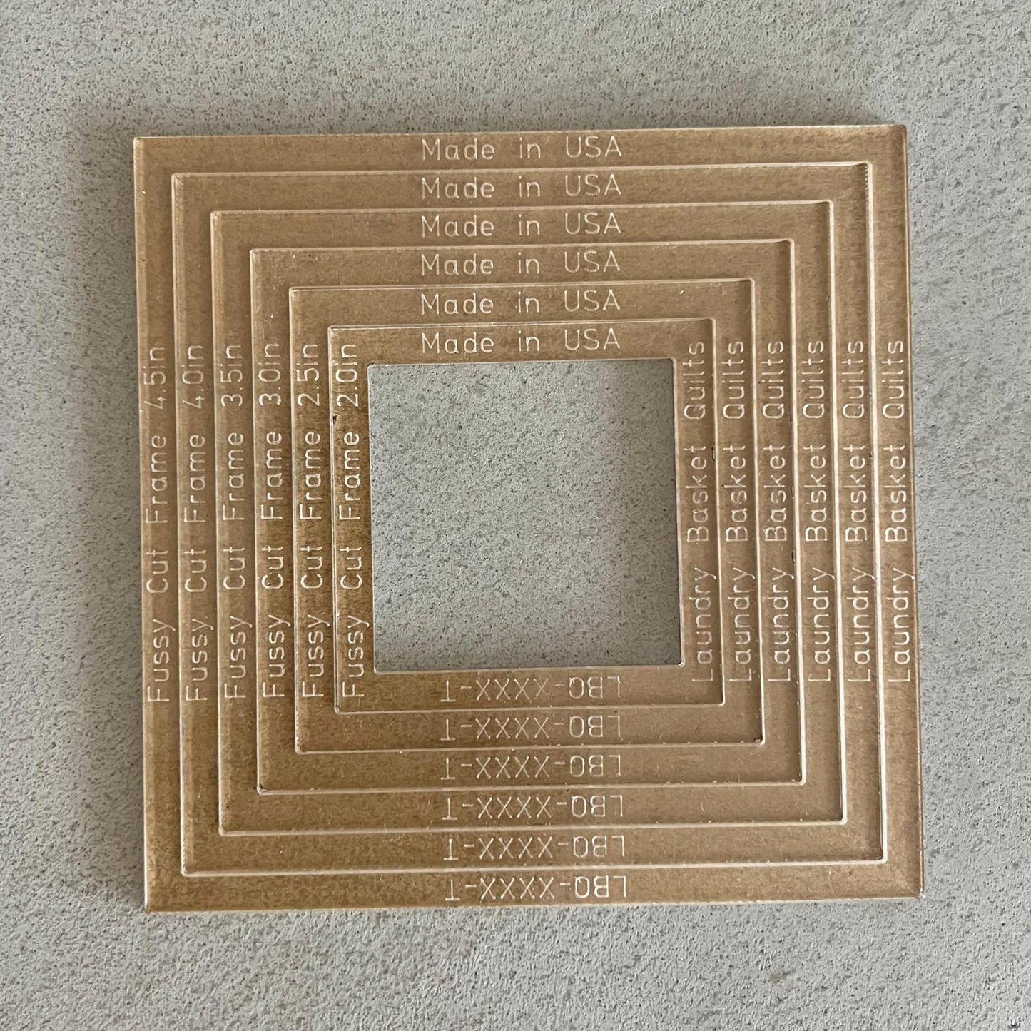 Fussy Cut Squares - Templates