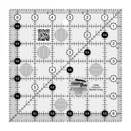 Creative Grids® Quilt Ruler 6½" Square