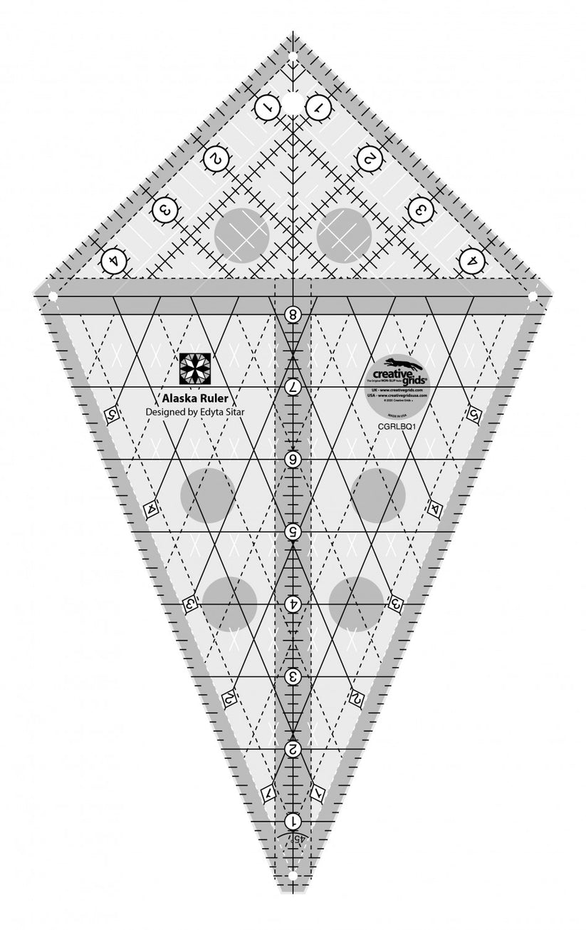 Creative Grids® ALASKA Ruler – Laundry Basket Quilts