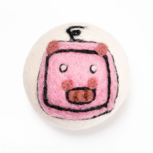 Wool Dryer Ball - Pig
