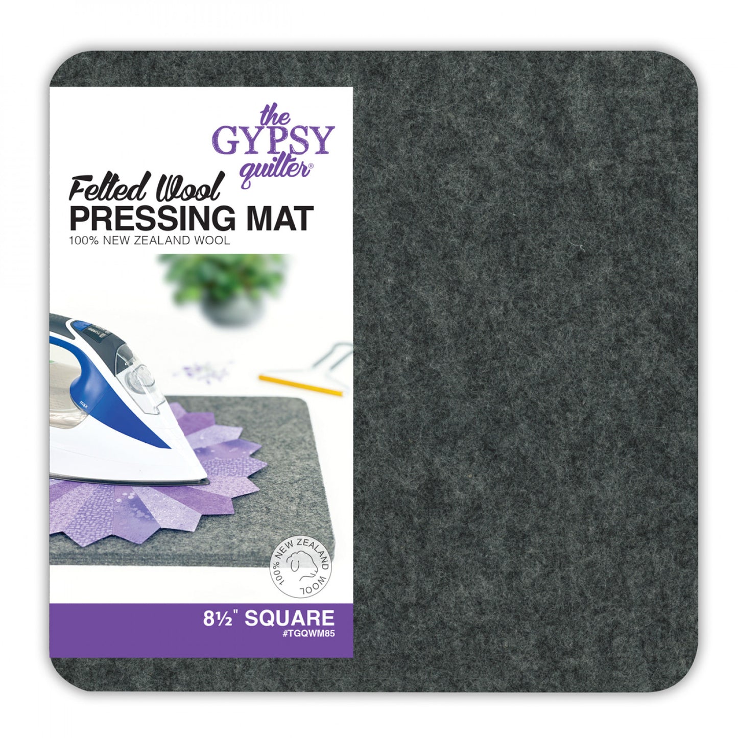 Felted Wool Pressing Mat 8-1/2" x 8-1/2" x 1/2"