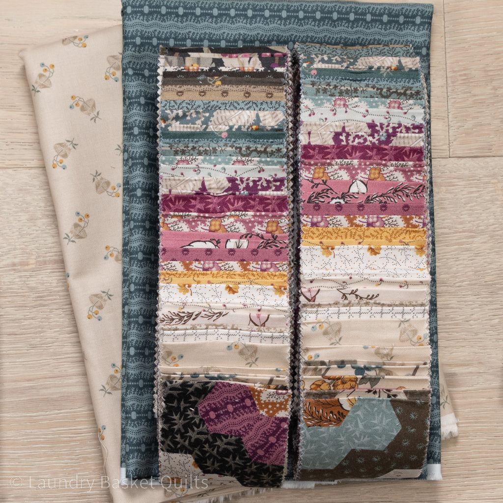 Virginia Star - Jelly Roll English Garden Fabric Kit