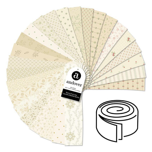 Snow Flurry Jelly Roll - 2.5" strips