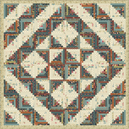 Log Cabin - Farmers Daughter PRE-CUT Fabric Kit