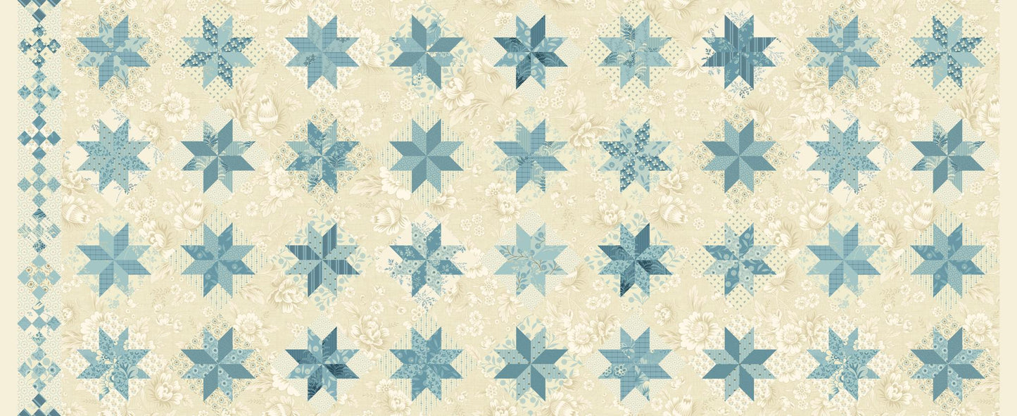 North Star Prints - 1 yard BLUE