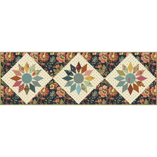 Shooting Star Table Runner - Blackberry Pie Fabric Kit