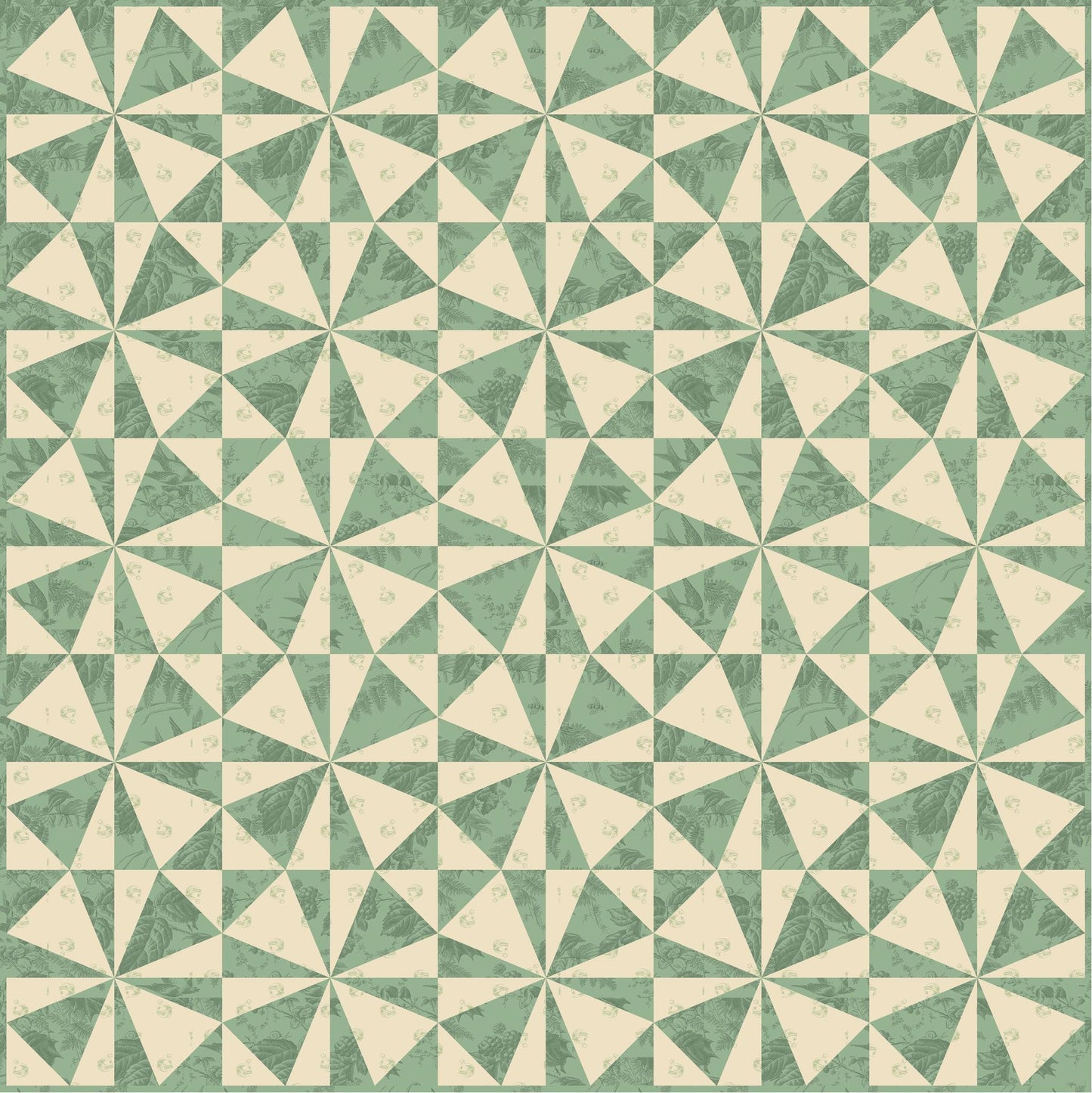 Pretty in Green - PRE-CUT Fabric Kit
