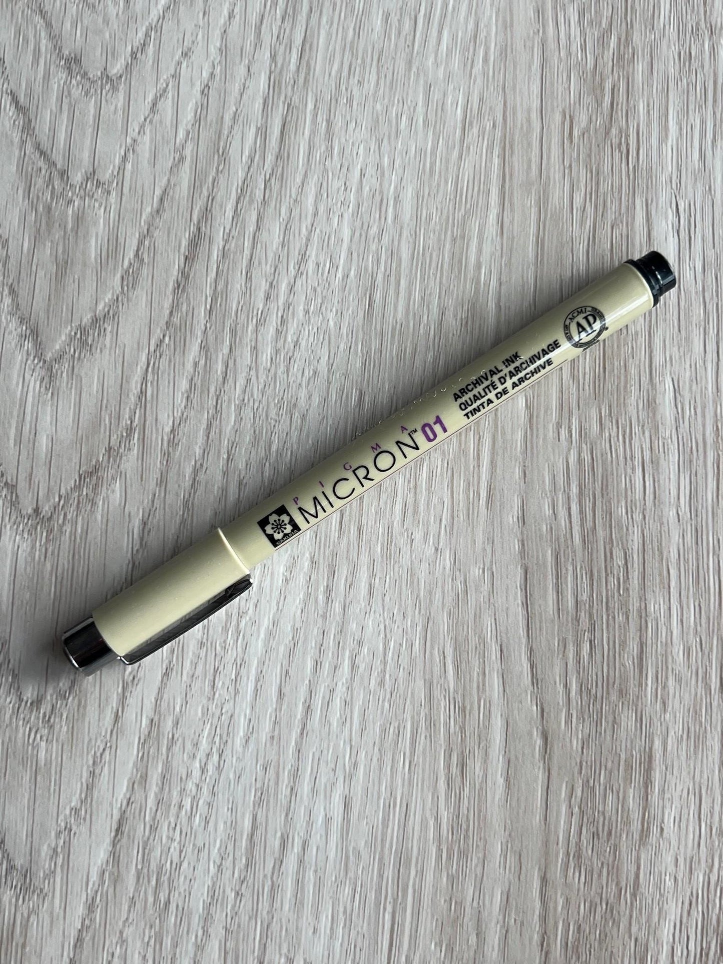 Pigma Micron Pen Black .25mm Size 01