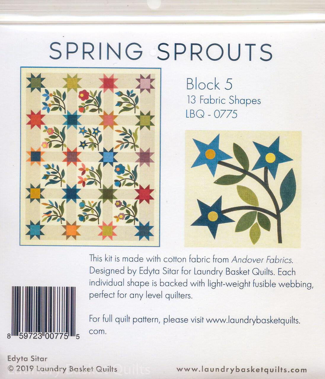 Silhouettes - Spring Sprouts LT Block 5