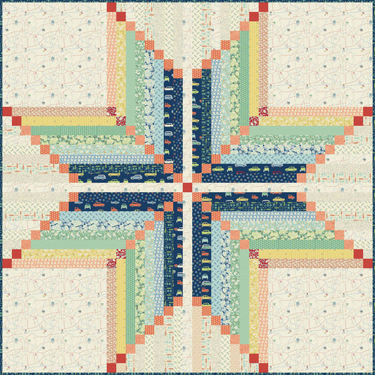 Virginia Star - Jelly Roll Sweet Ride Fabric Kit