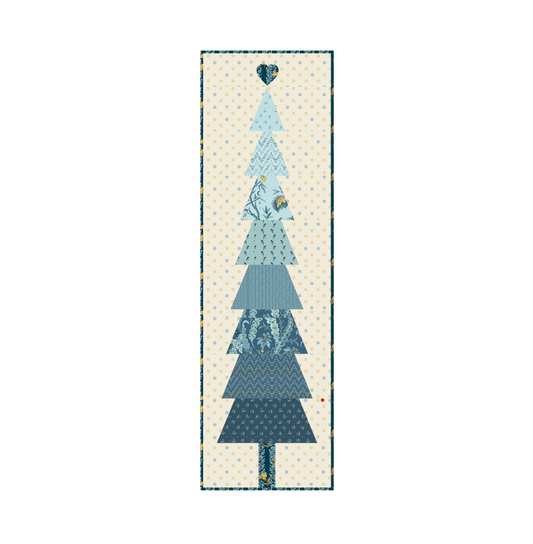 Holiday Spruce Table Runner - Blue Fabric Kit