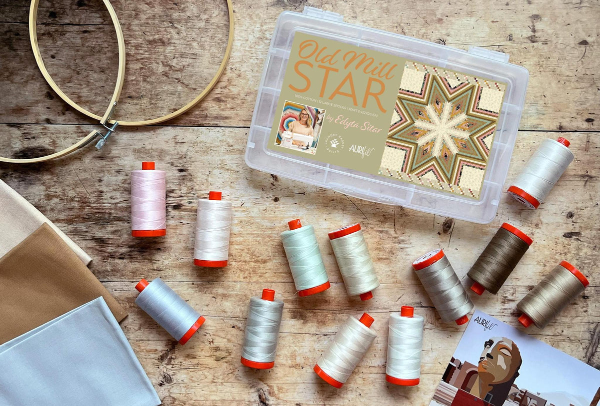 Old Mill Star by Edyta Sitar 12 Spool Thread Collection by Aurifil Copy