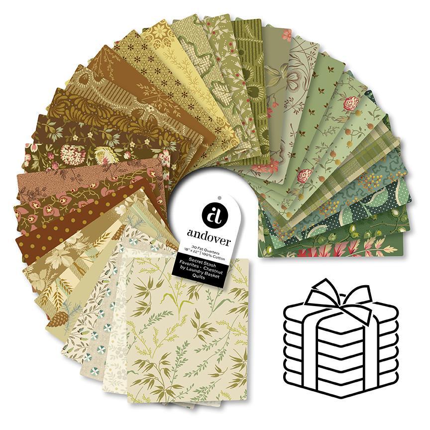 Secret Stash Chestnut Fat Quarter Bundle