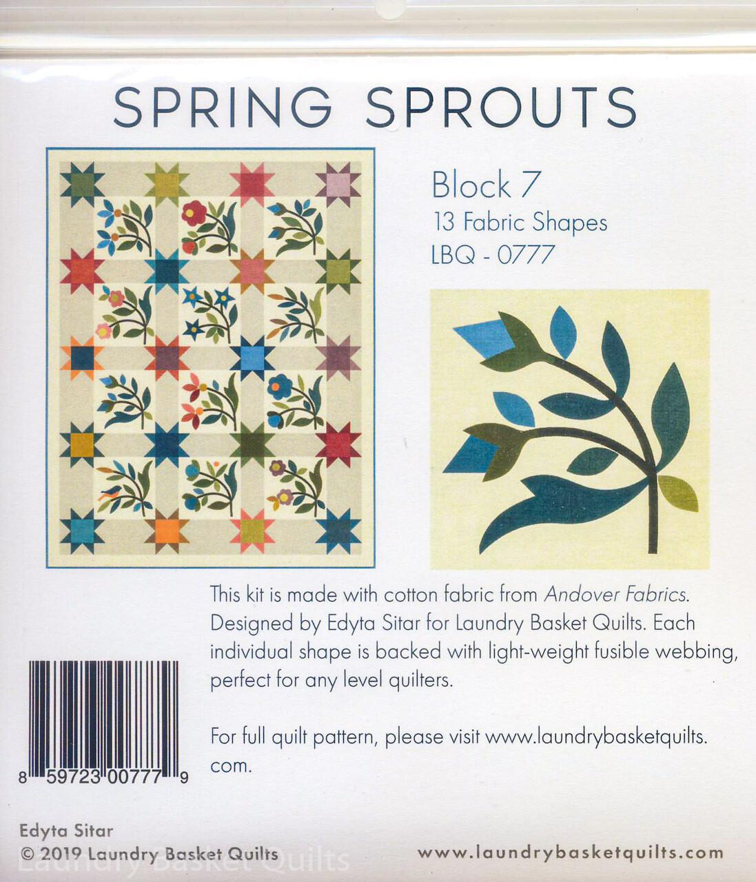 Silhouettes - Spring Sprouts LT Block 7