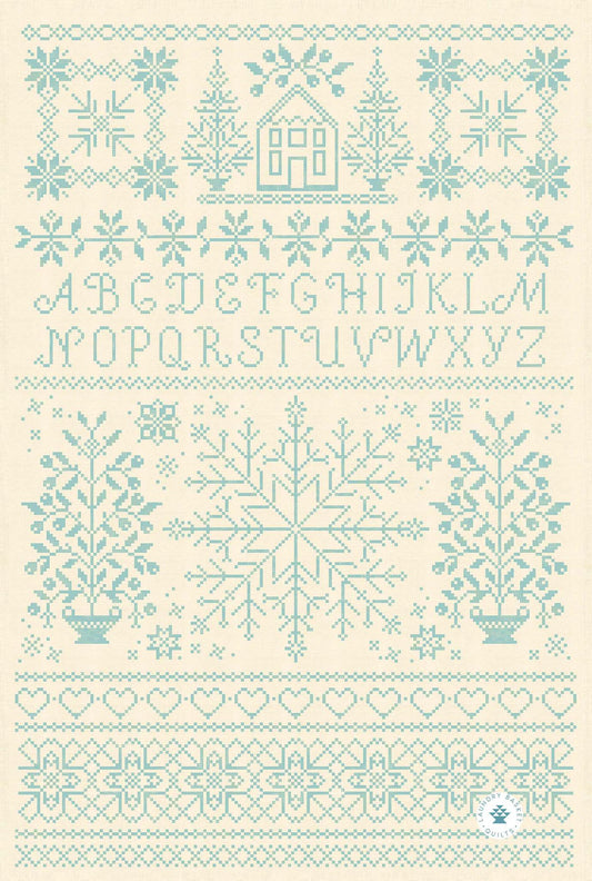Kitchen Towel - Holiday Cross-Stitch