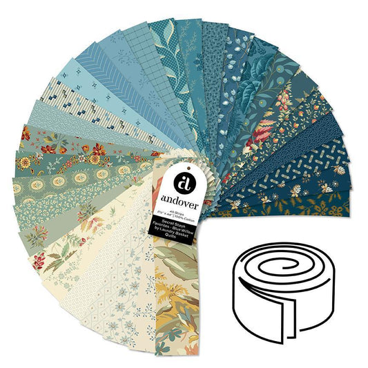 Secret Stash Blue Willow Jelly Roll - 2.5" strips