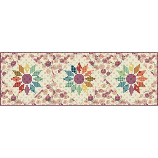 Shooting Star Table Runner - Mixed Berry Pie Fabric Kit