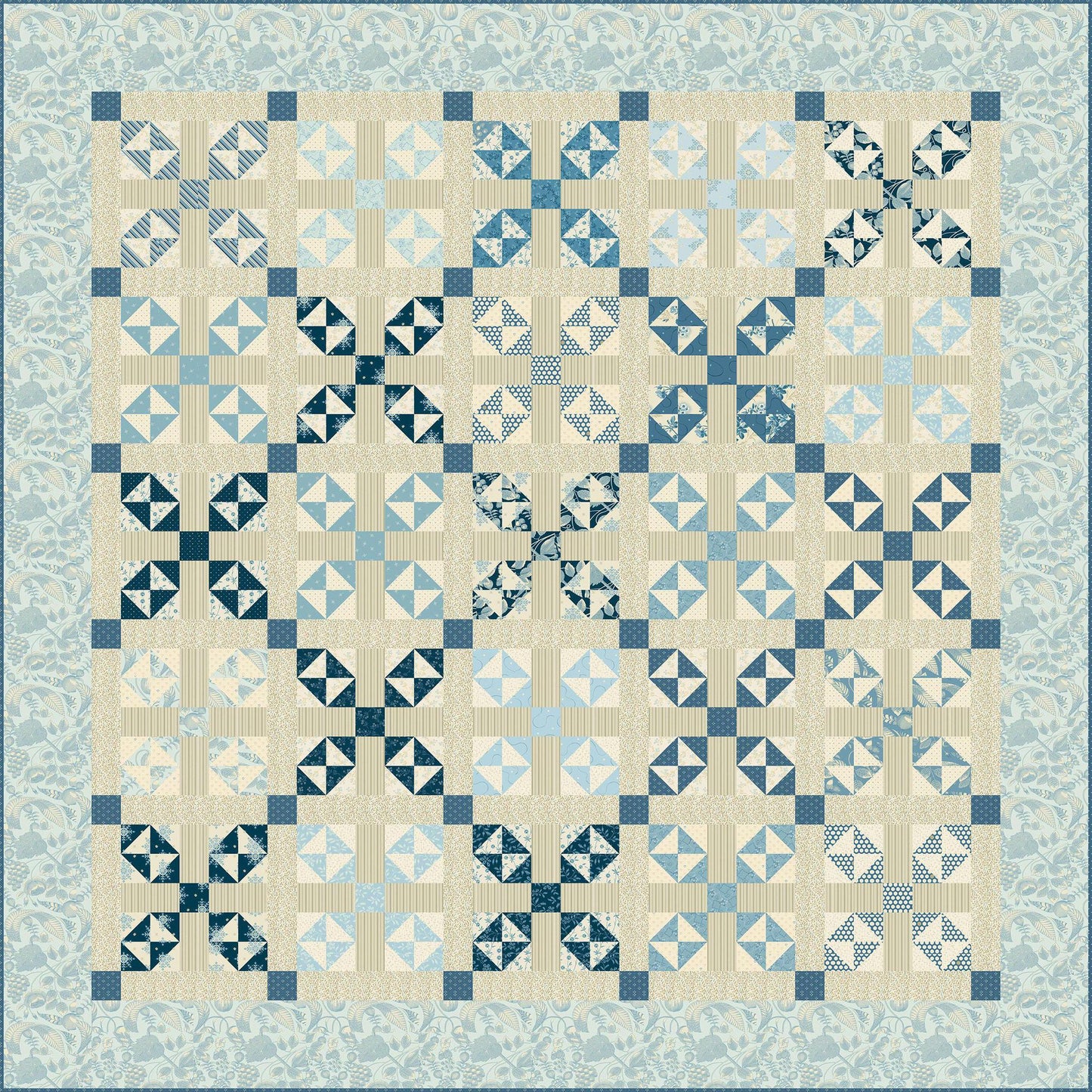 2" Finished Triangle Paper Pad - 10" x 10" fabric